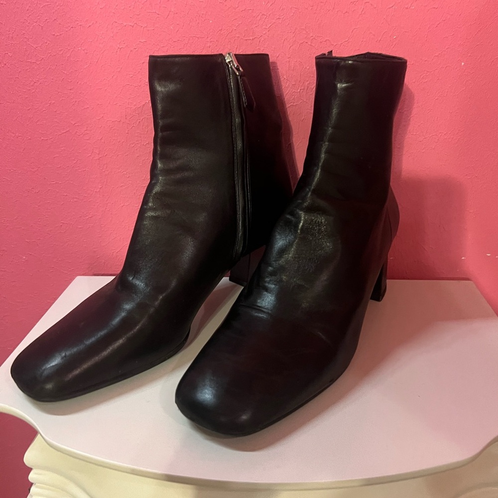Prada Leather Ankle Boots - Size EU 37/US 7